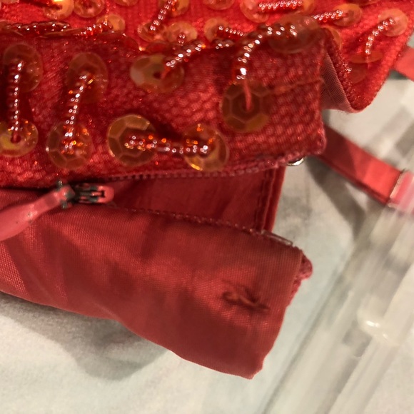 VERTY party/prom dress in Coral colour. Size S - Picture 8 of 9